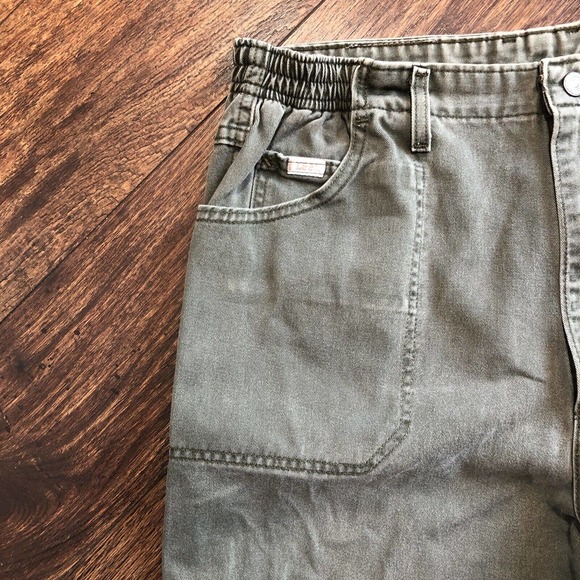 Vintage Lee Mom Jeans Pants 18m Womens USA Made Green? Gray? 80s 90s Bottoms - Picture 3 of 12